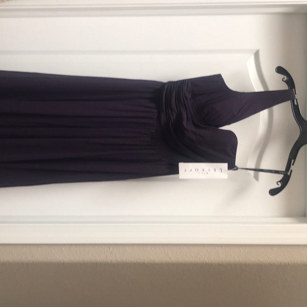 Bill Levkoff Bridesmaid Dress - Plum - Style 1128 - Picture 2 of 5